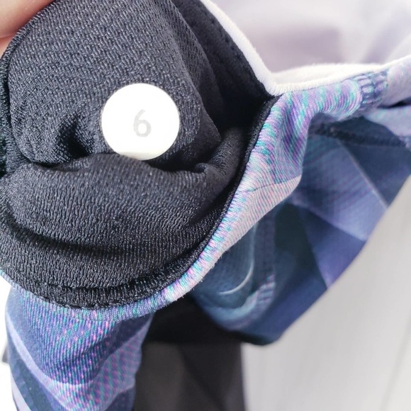 Lululemon SZ 6 Var-City Crop Leggings Wasitband Pocket Black Pretty Prism Multi - Picture 7 of 8